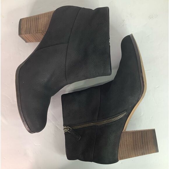 Cole Haan NikeAir Chelsea Black Leather Suede Women’s Ankle Boots Sz 8.5 - Picture 7 of 13